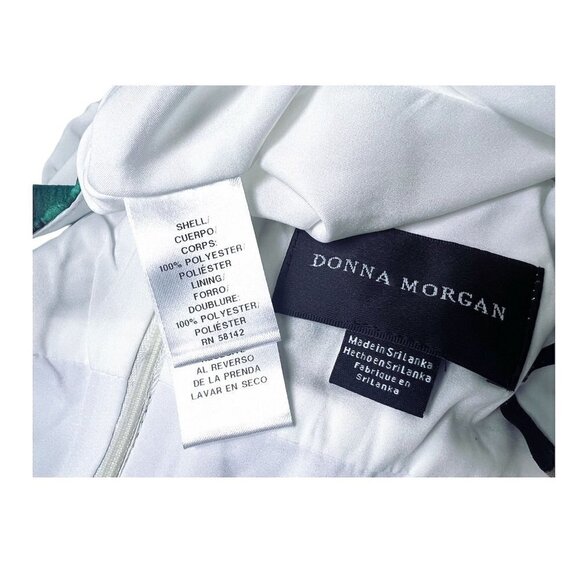 Donna Morgan Womens Green Purple Floral Sleeveless Strappy Maxi Dress Sz 16 New - Picture 8 of 10